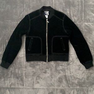 Black Flocked Jacket